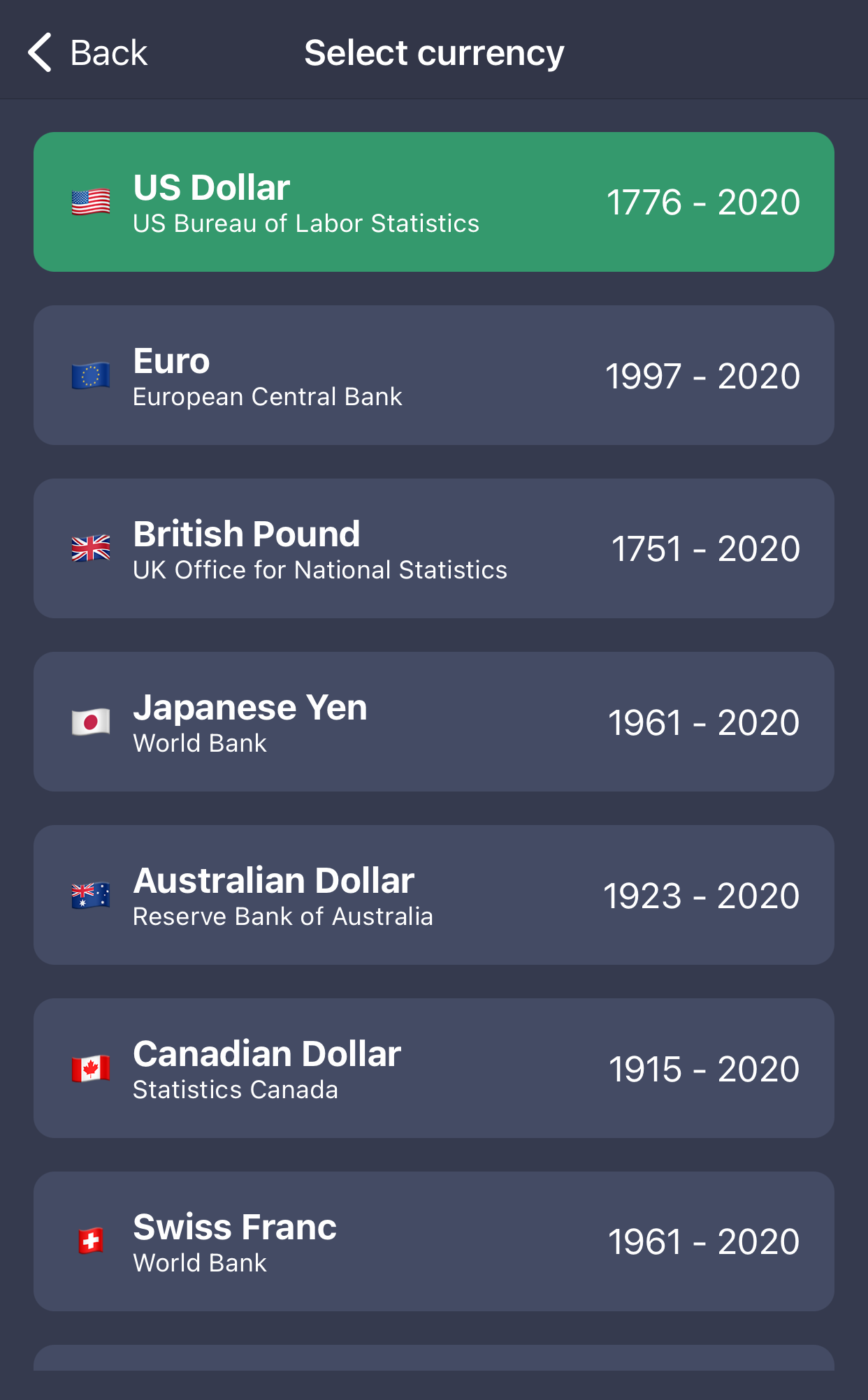 Multiple Currencies